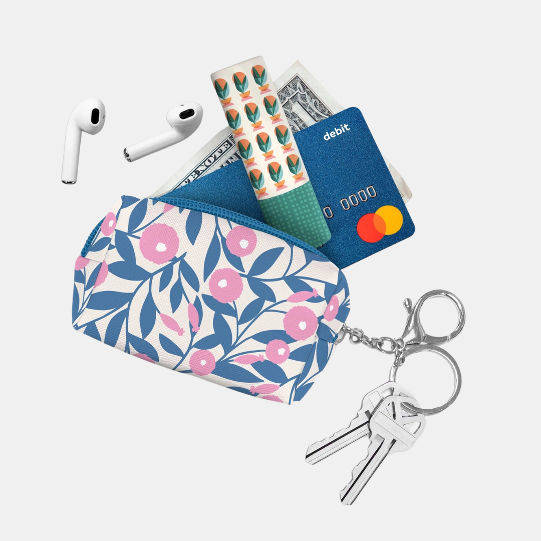Dahlias Keychain Pouch
