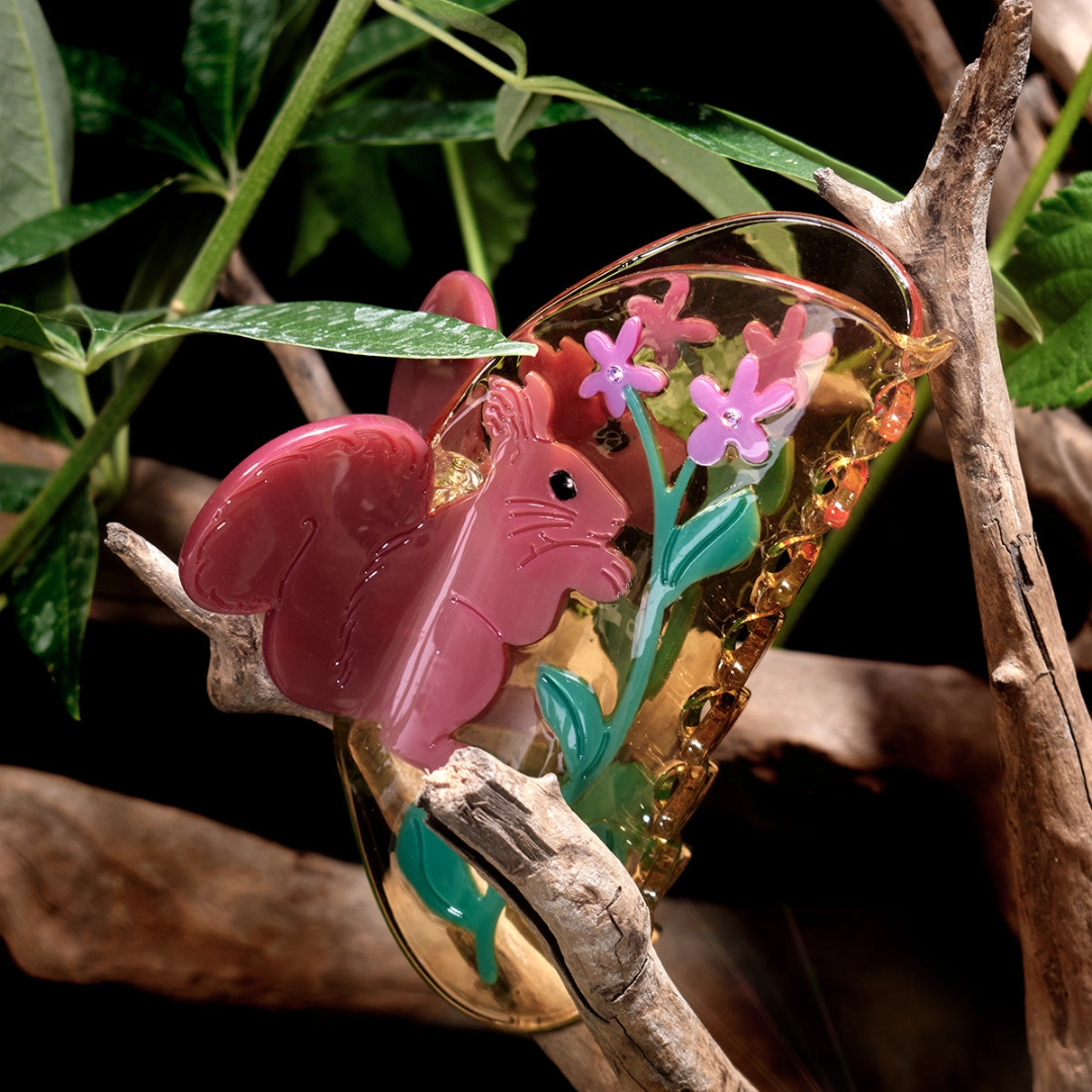 Wild Violet Squirrel Hair Claw