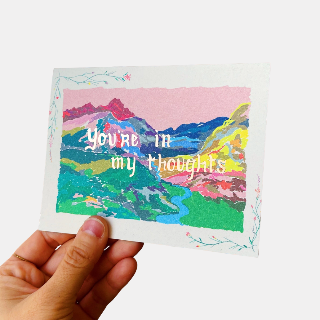You're In My Thoughts Landscape Card