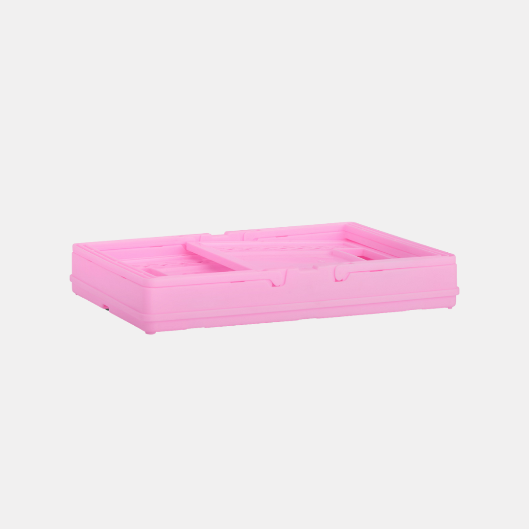 Small Pink Folding Storage Basket