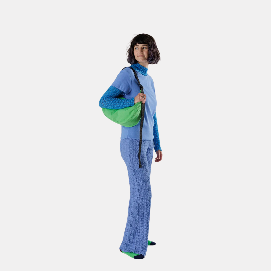 Aloe Medium Nylon Crescent Bag