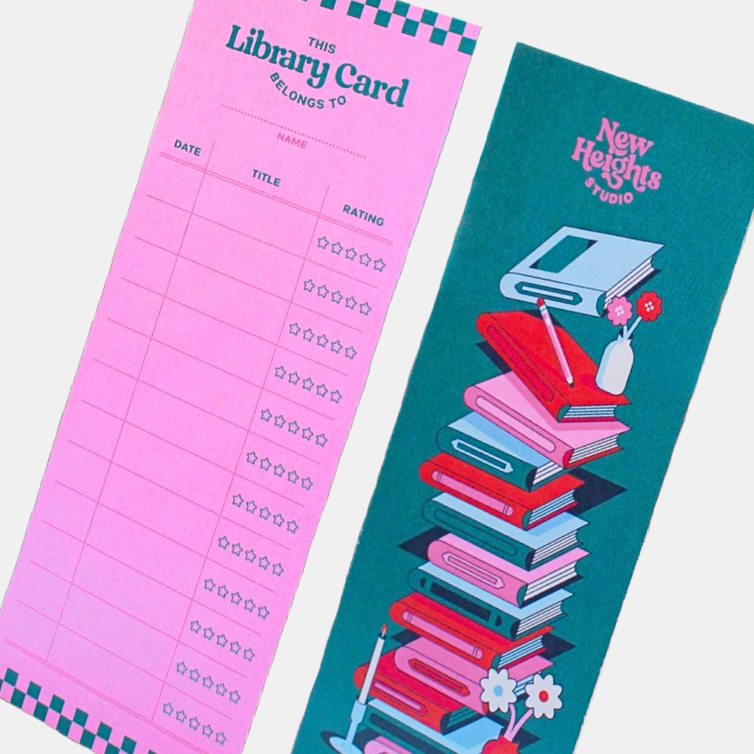 Library Card Reading Log Bookmark