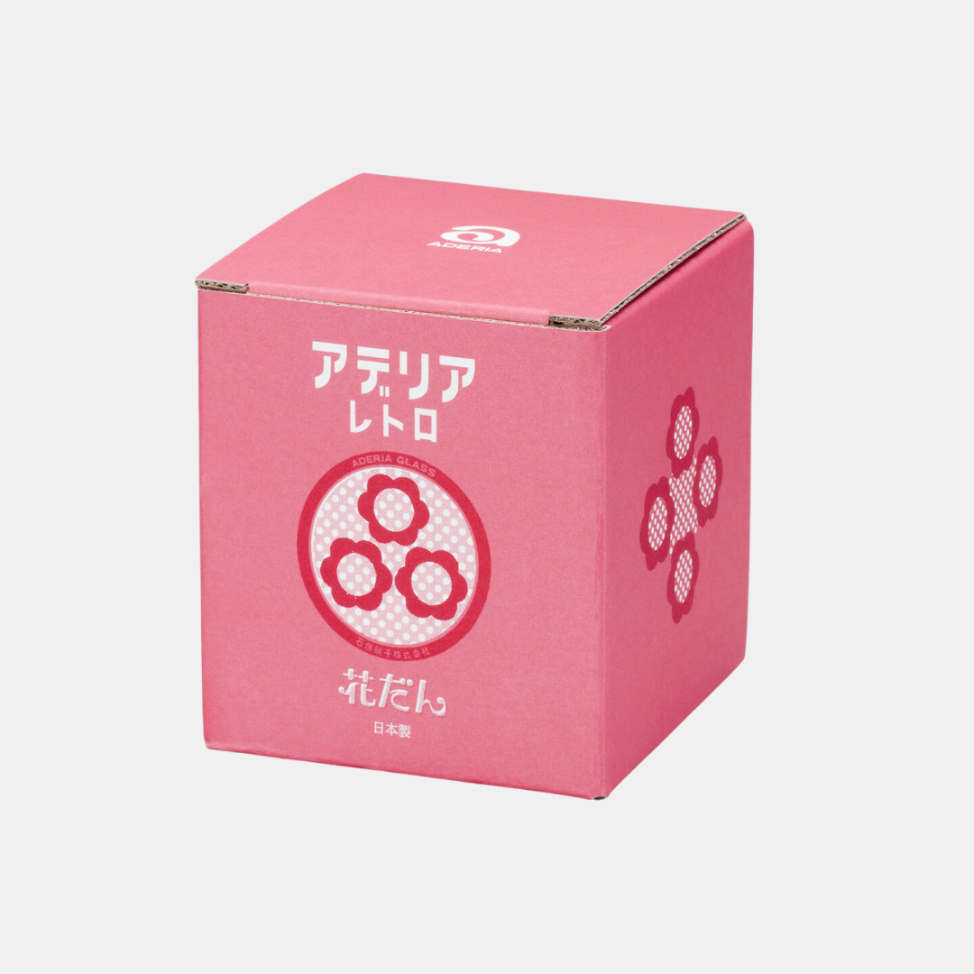 Aderia Retro Pink Flower Mini Jar