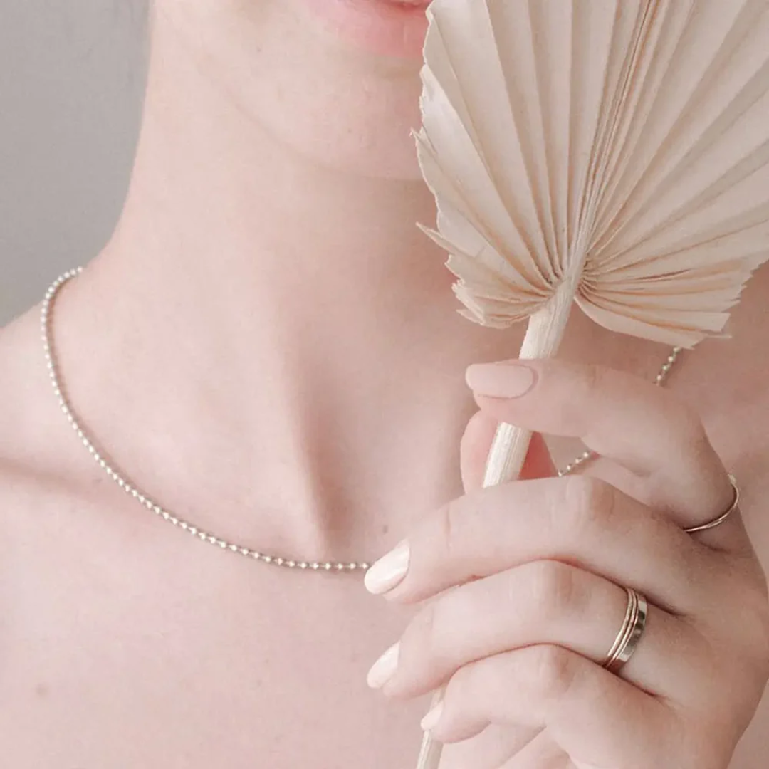Silver Ball Chain Necklace