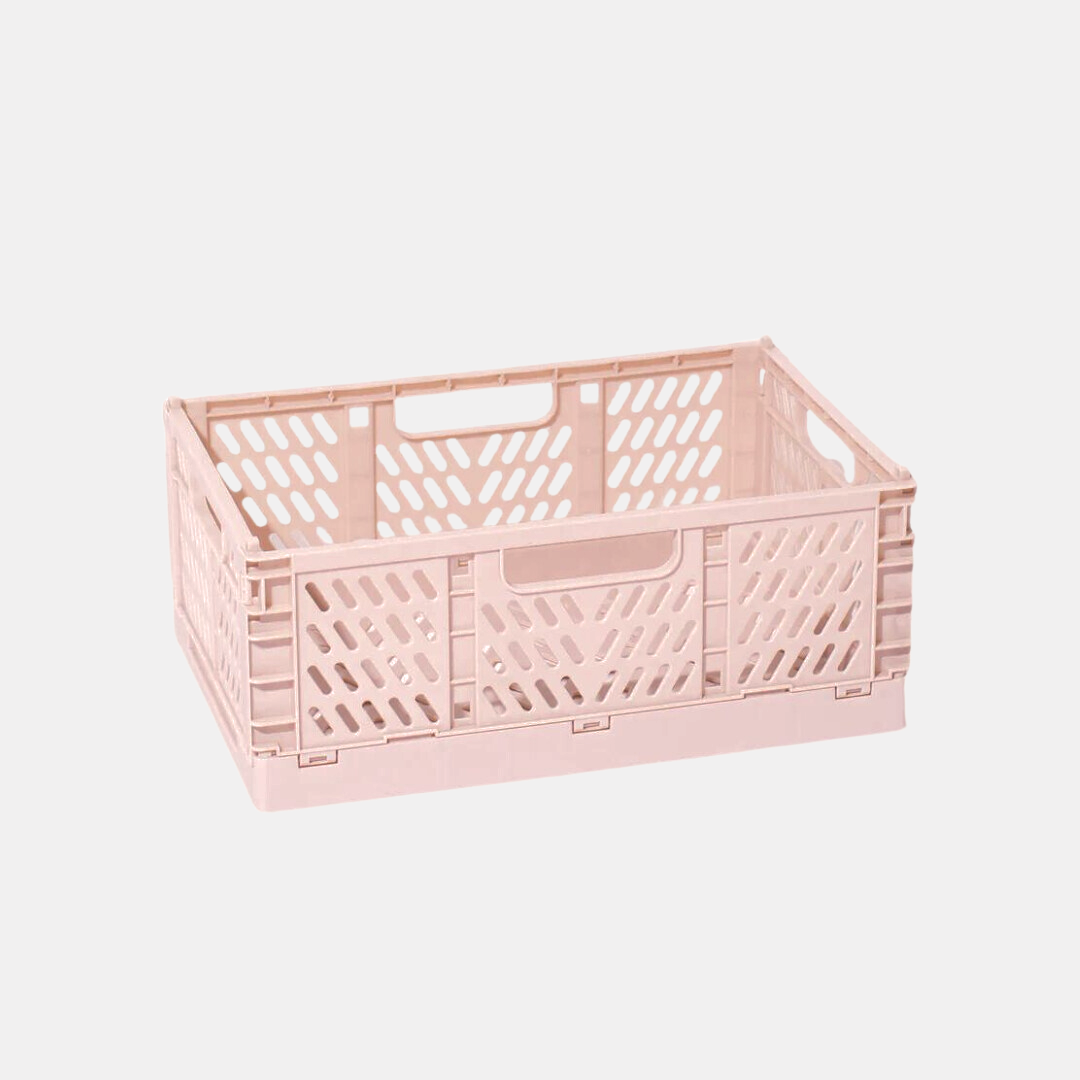 Medium Baby Pink Storage Crate