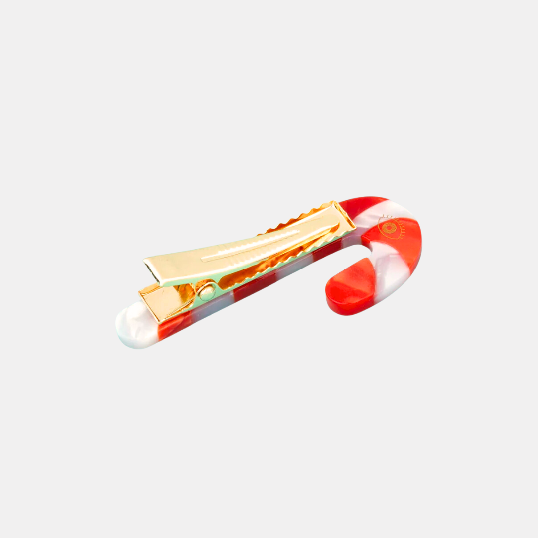 Candy Cane Hair Clip