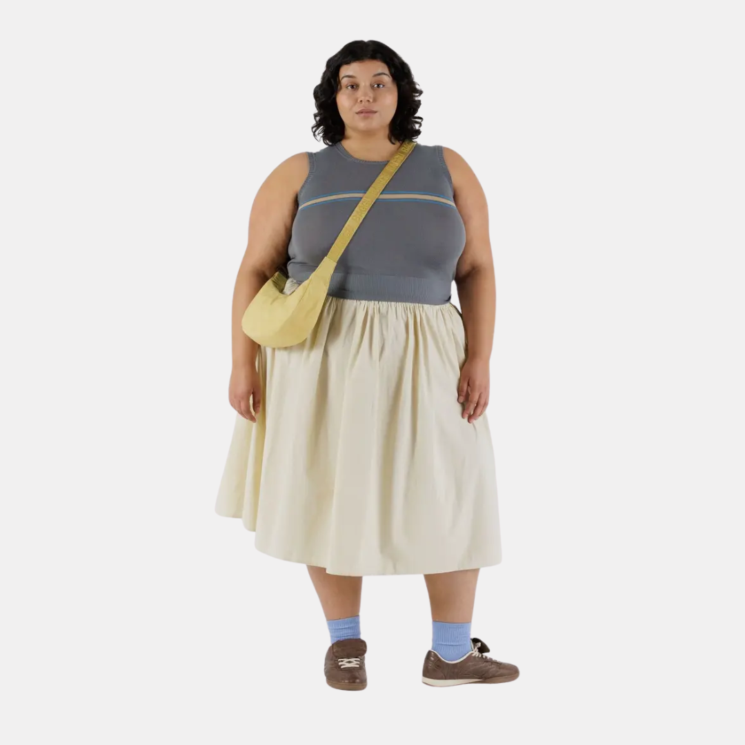 Butter Small Nylon Crescent Bag