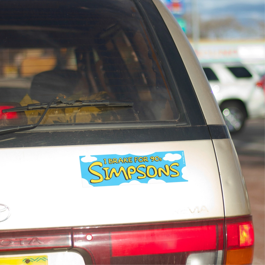 I Brake for Springfield Bumper Sticker