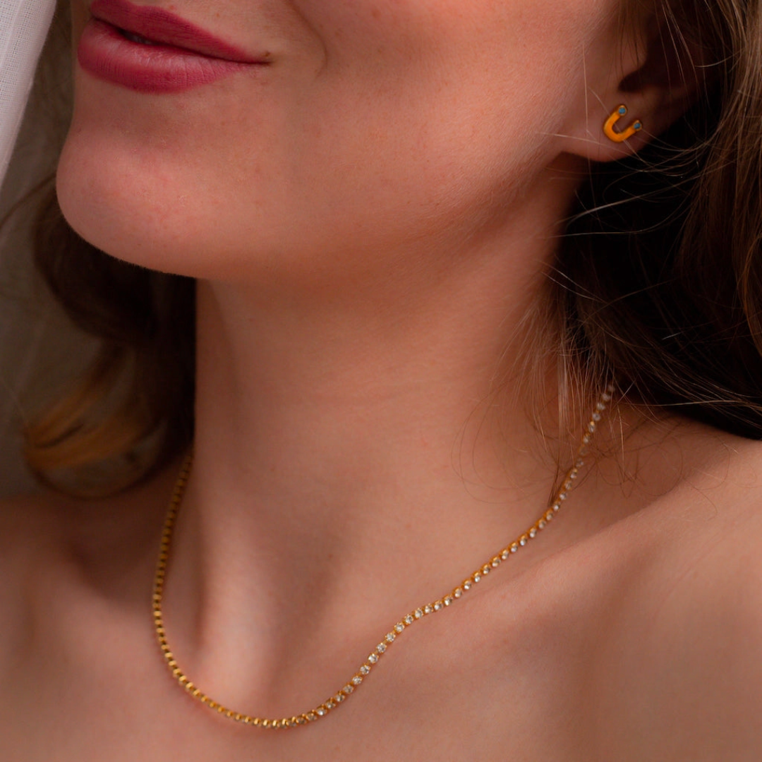 Gold Twinkle Chain Necklace