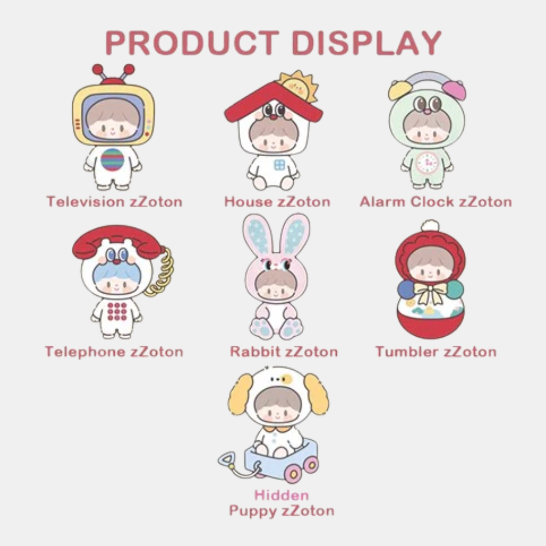 zZoton Happy Childhood Series Plush Blind Box
