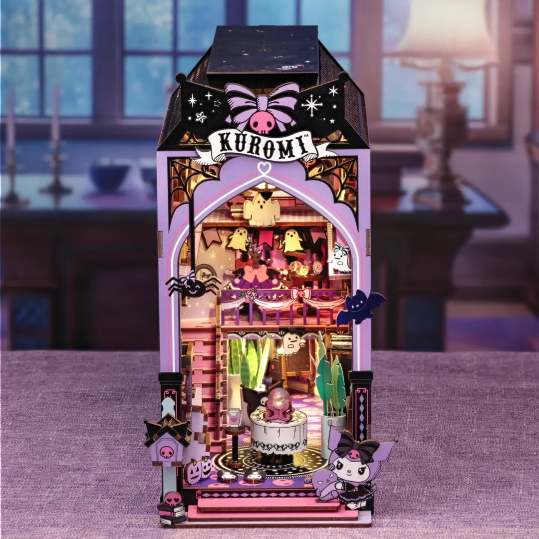 Kuromi Spooky House Book Nook DIY Miniature Kit
