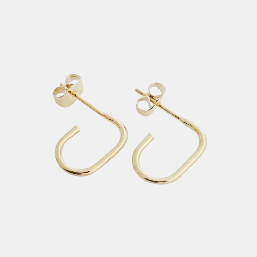 Paulette Oblong Hoops