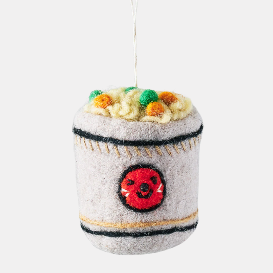Cup Noodle Hanging Felt Ornament