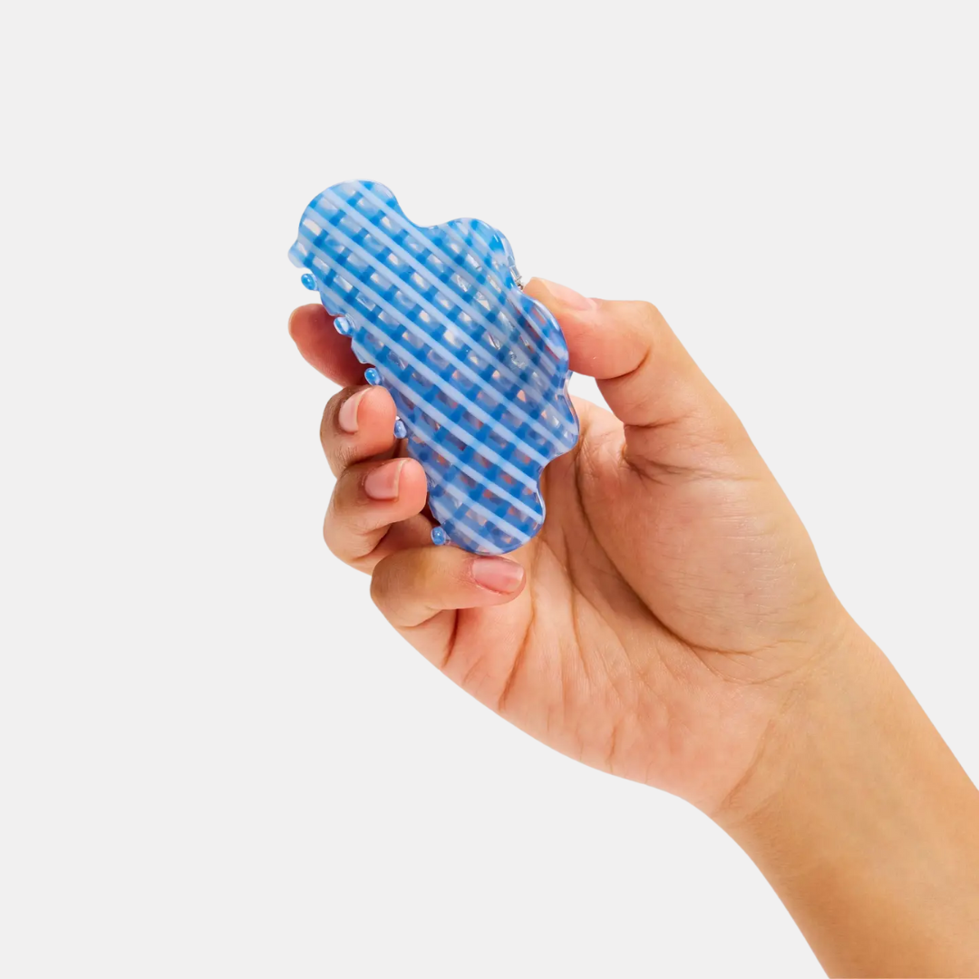 Blue Lattice Baby Nimbus Hair Claw