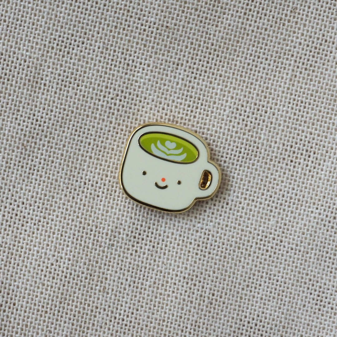 Matcha Latte Enamel Pin