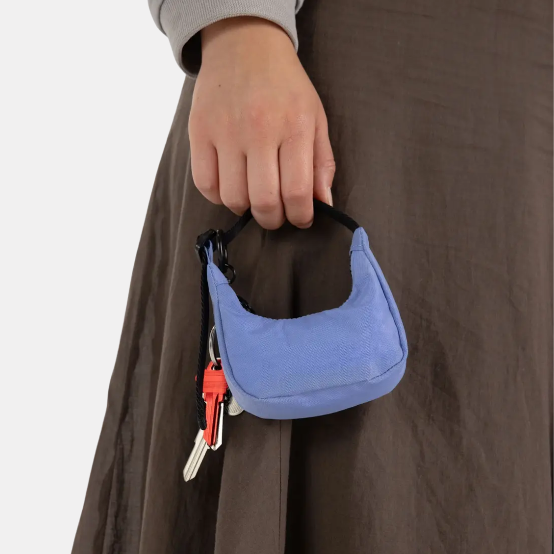 Cornflower Crescent Bag Charm