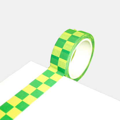Checkered Lime Washi Tape
