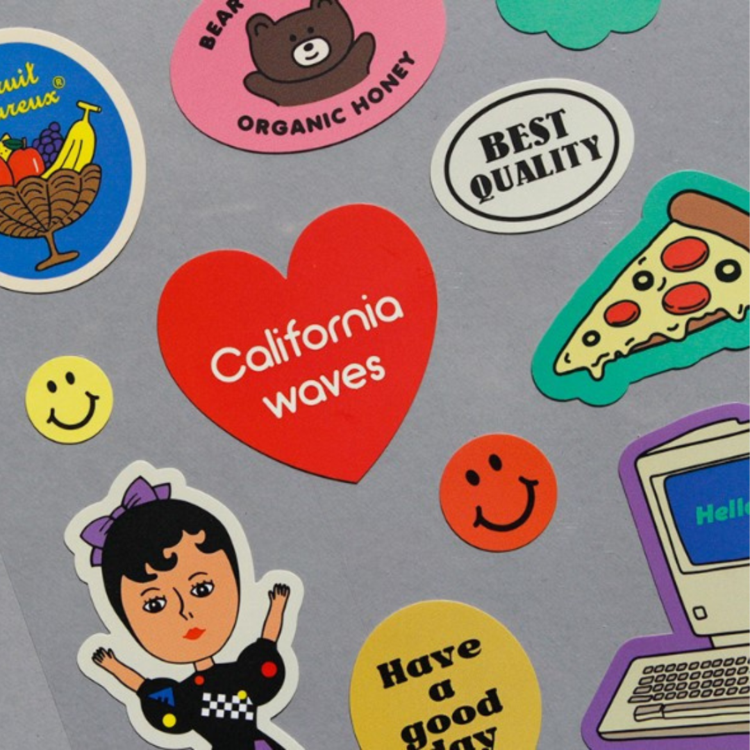 The 80's Removable Sticker Sheet