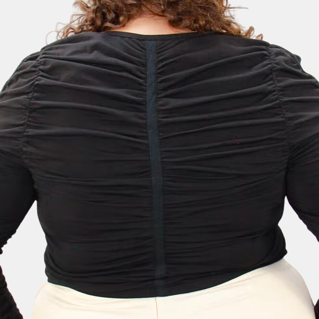Black Pucker Up Top