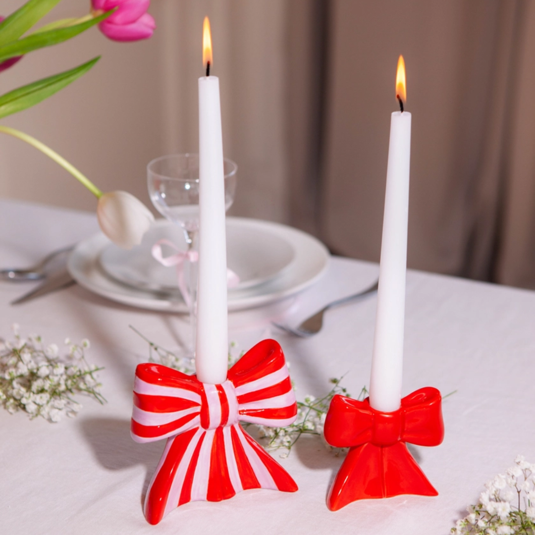 Medium Bow Candle Holder
