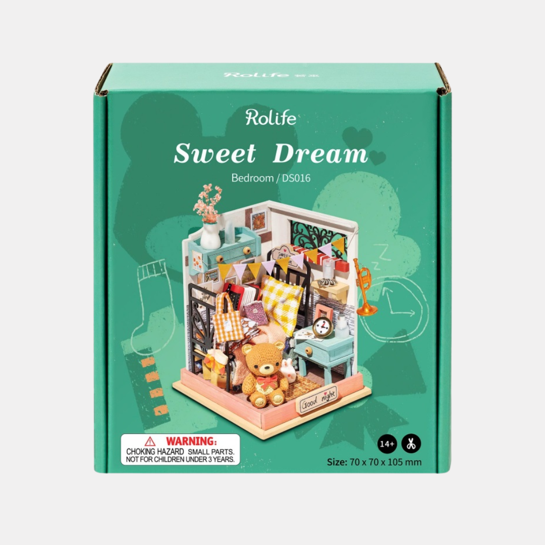 Tiny Sweet Dream Bedroom DIY Miniature Kit