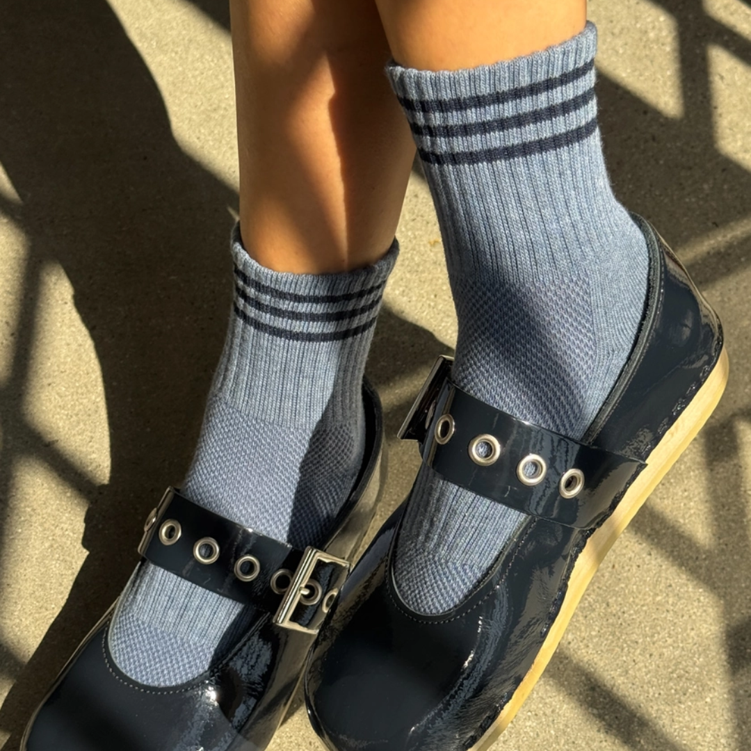 Indigo Girlfriend Socks
