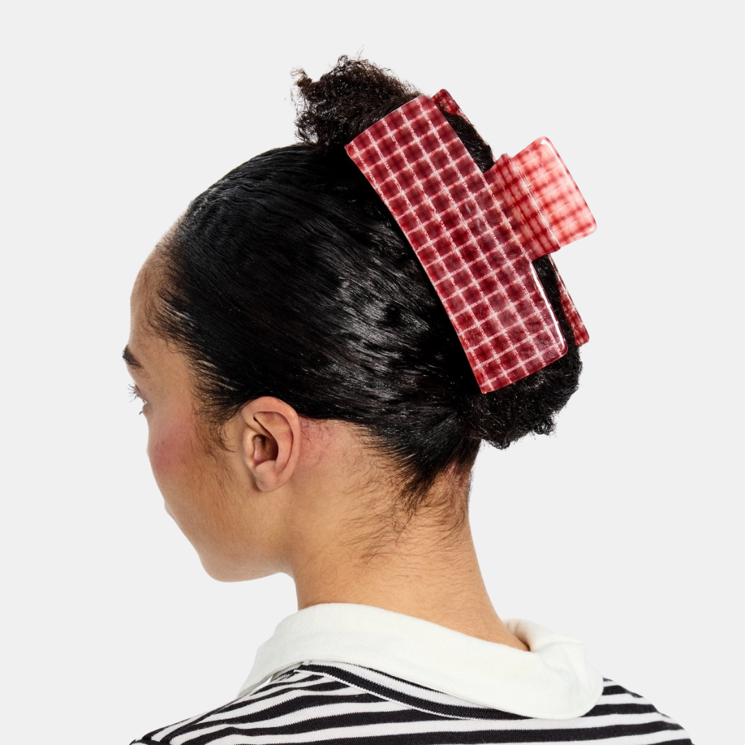 Red Plaid Jumbo Box Claw