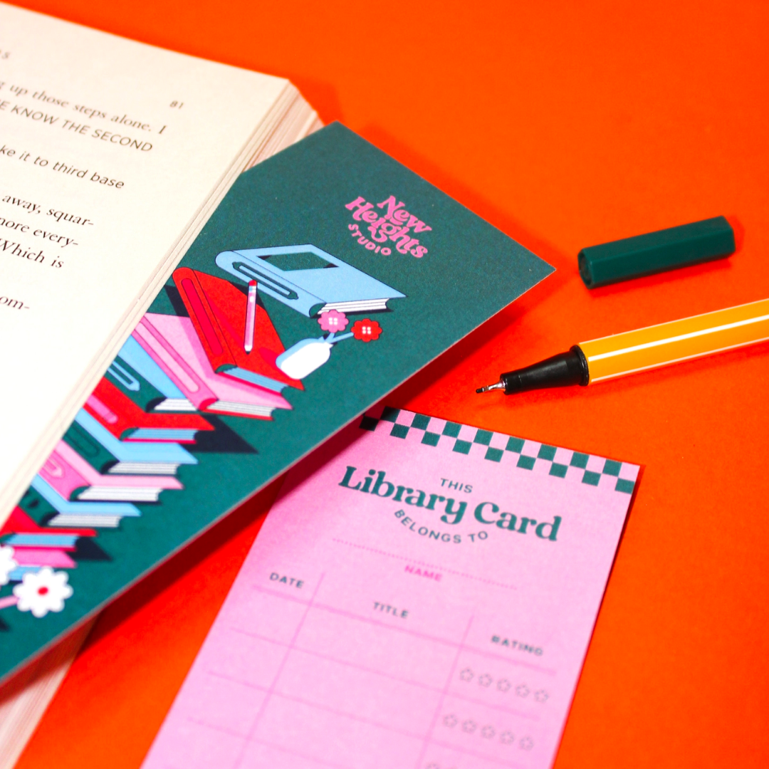 Library Card Reading Log Bookmark