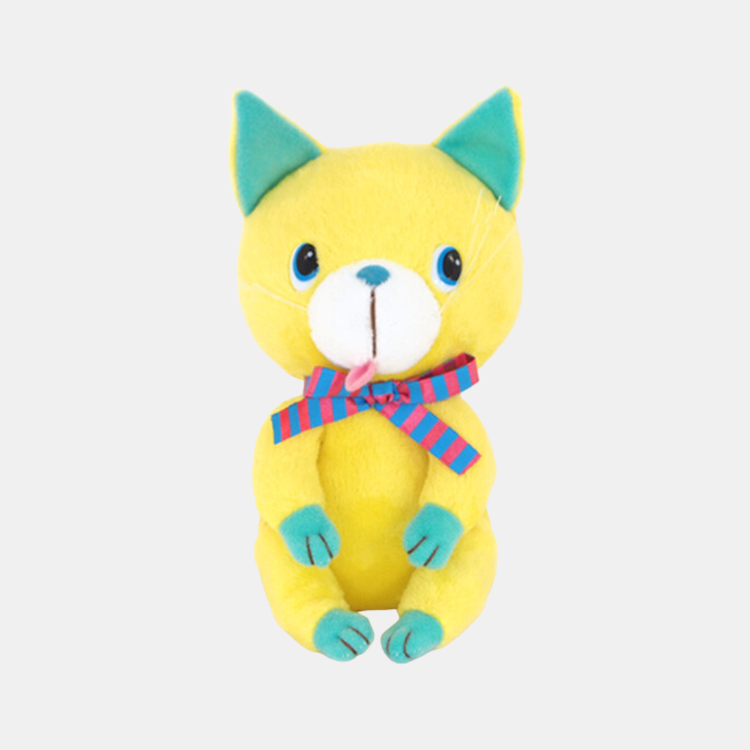 Menie & Quiche Yellow Cat Plush Keychain