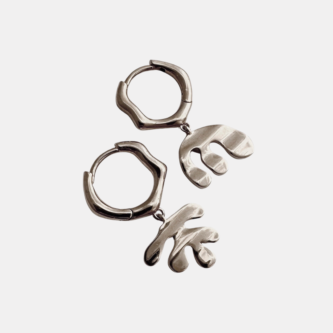 Silver Henri Hoops