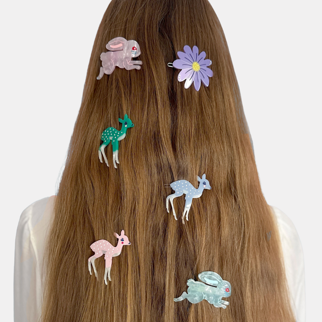 Blue Deer Hair Clip