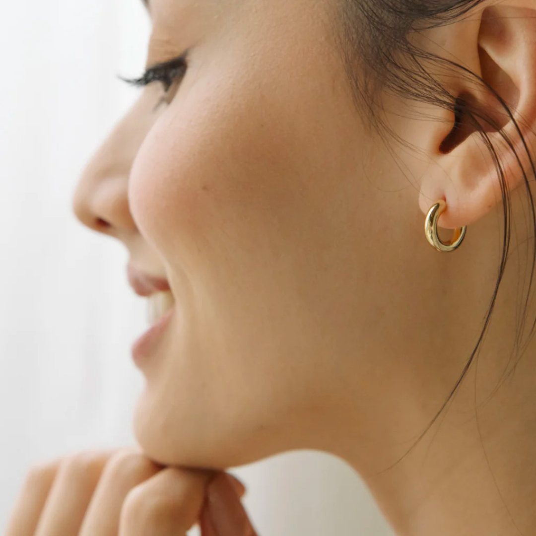 Gold Carolina Thick Hoops