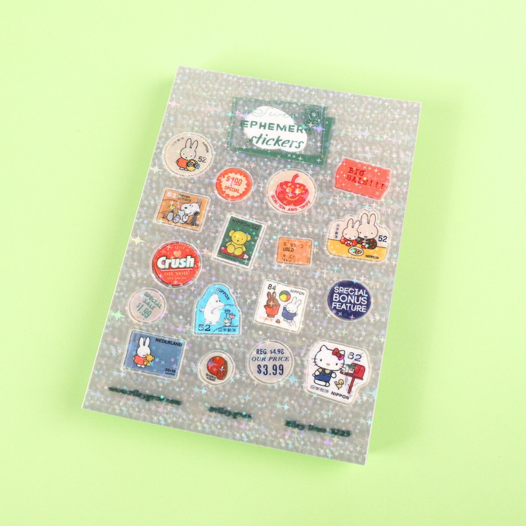 Sweet Ephemera Sticker Sheet