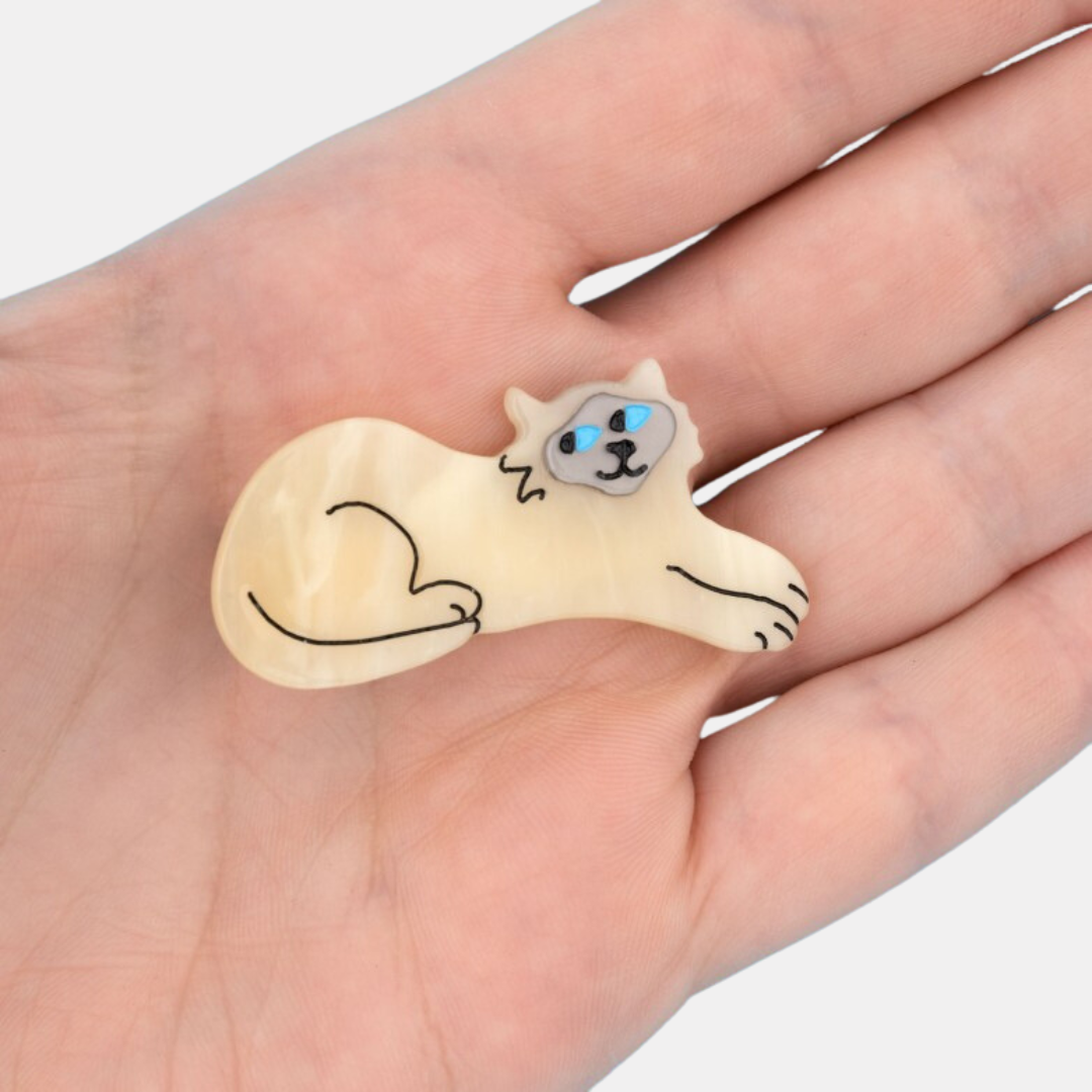 Siamese Cat Hair Clip