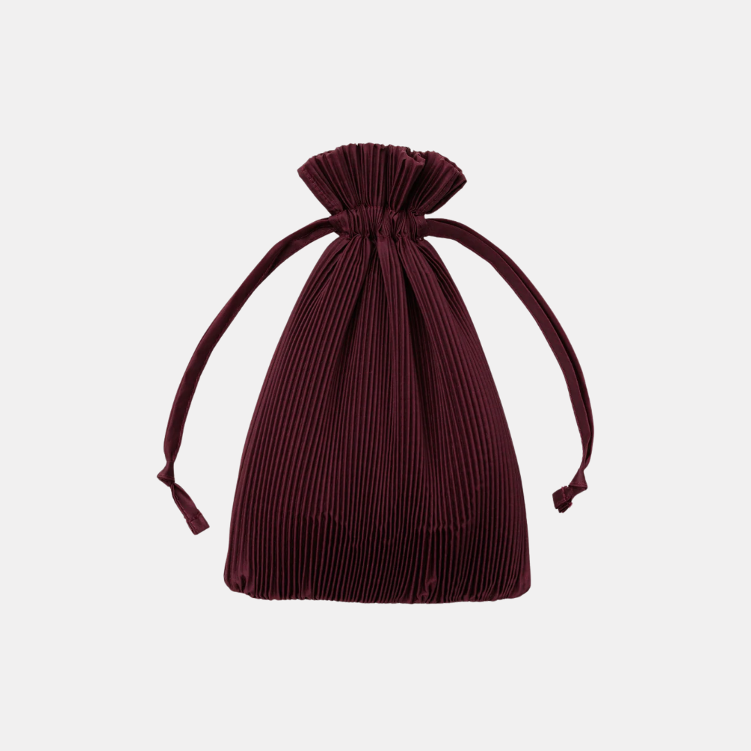 Mahogany Pleated Baggu