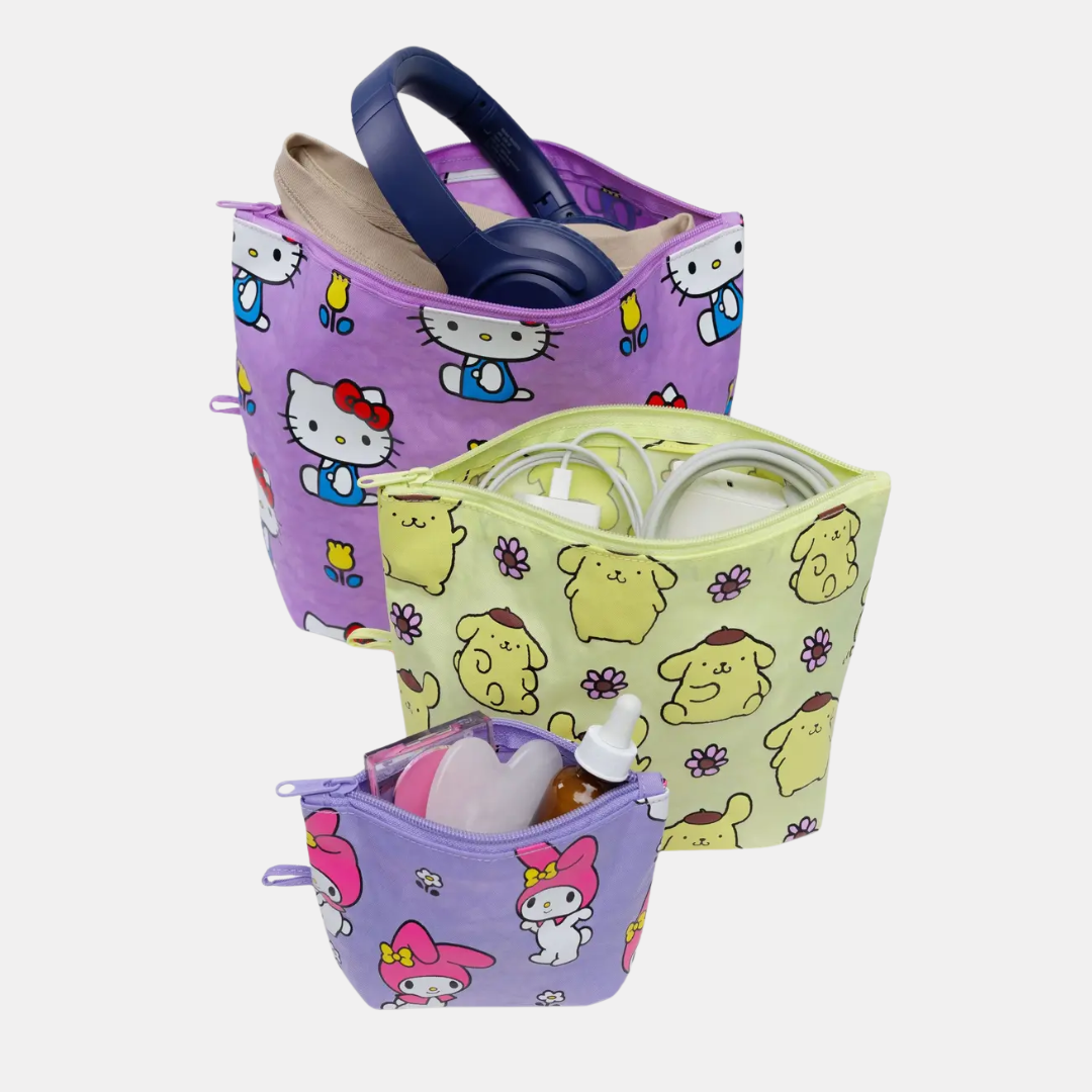 Hello Kitty And Friends Florals Go Pouch Set