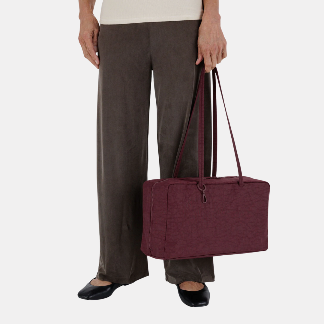 Mahogany Medium Nylon Bowler Bag