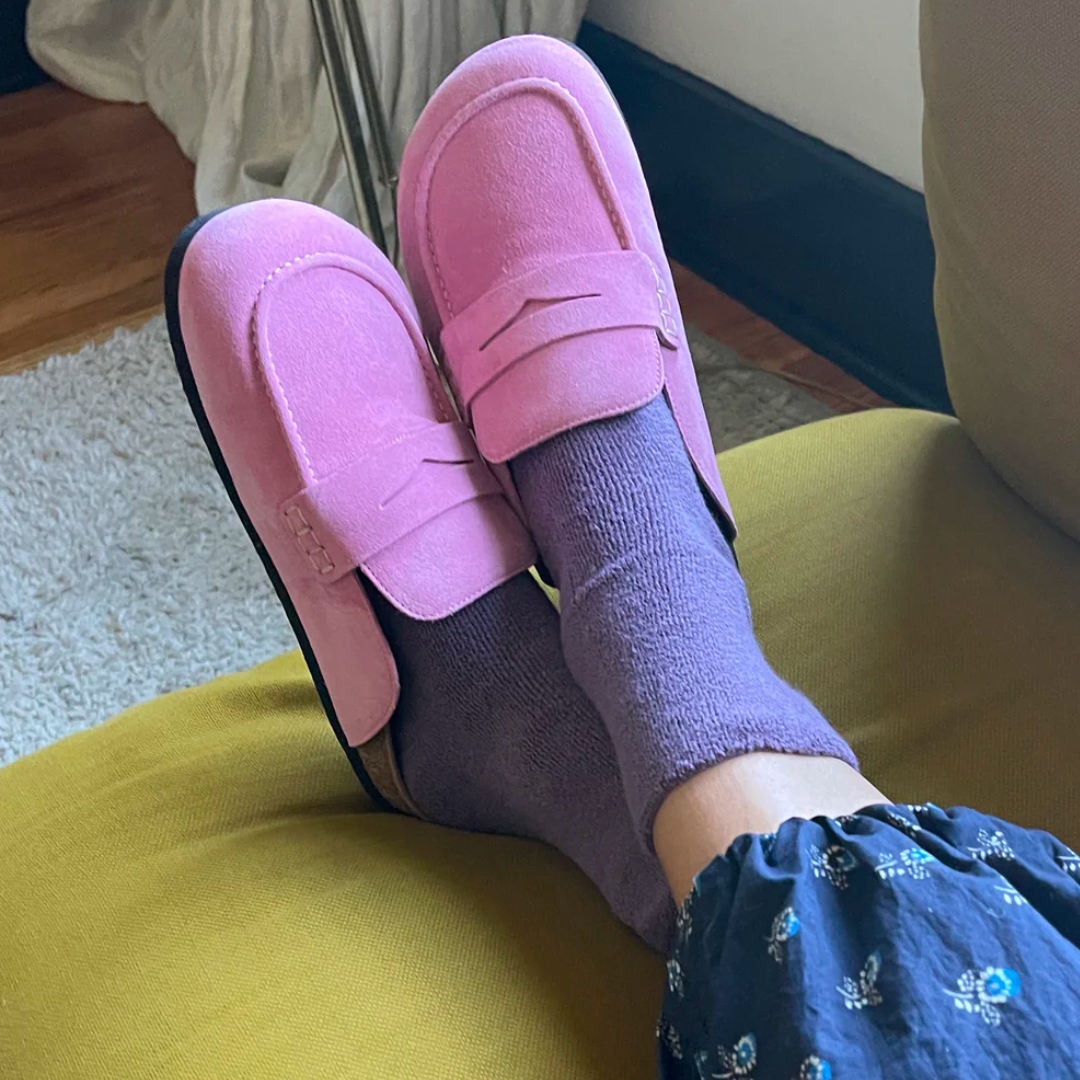 Plum Cloud Socks