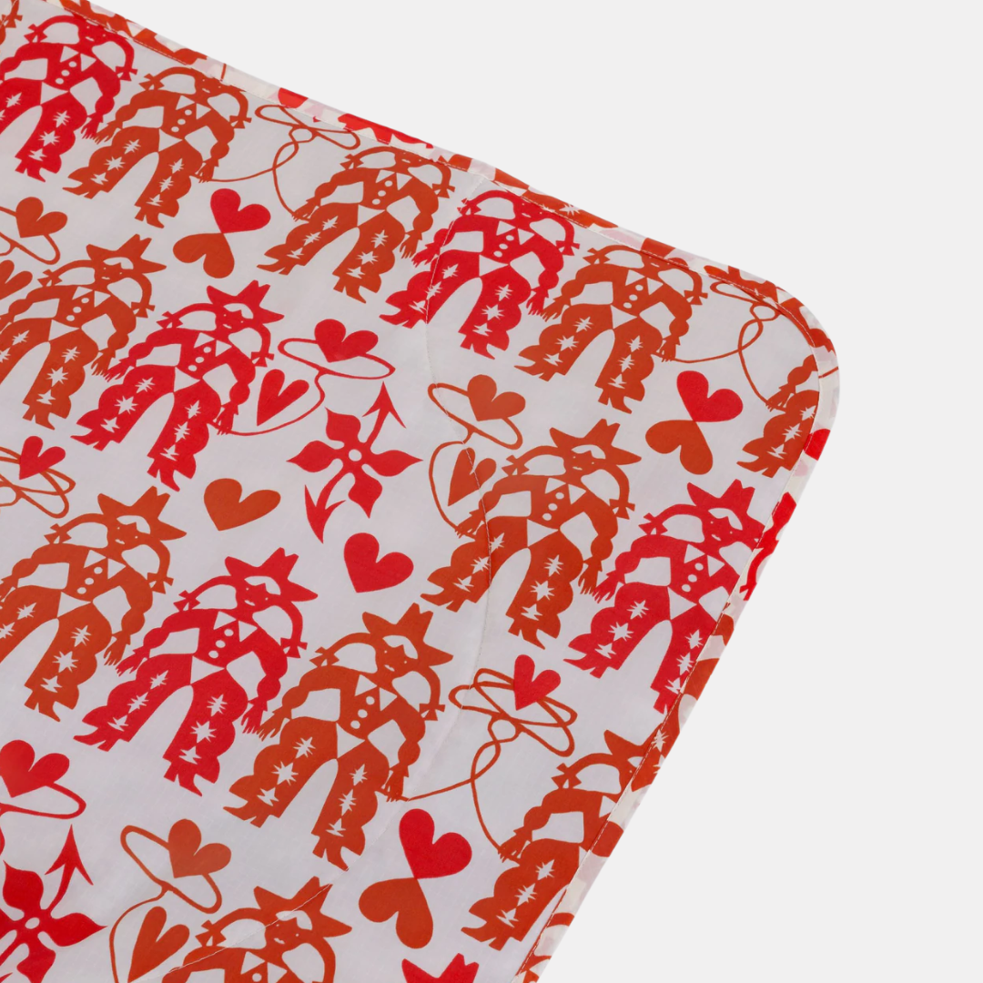 Cowgirl Puffy Picnic Blanket