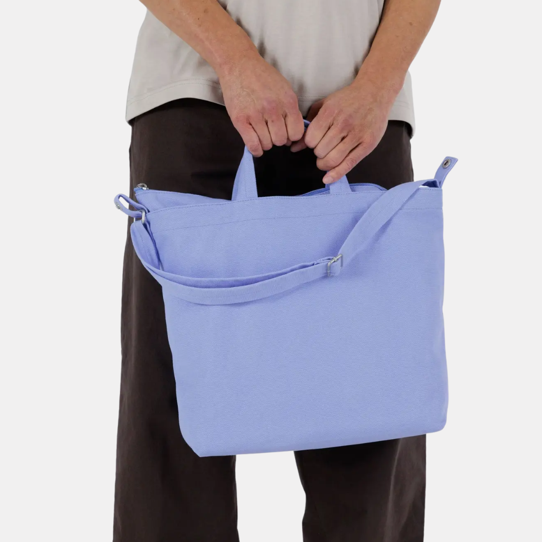 French Blue Horizontal Duck Tote