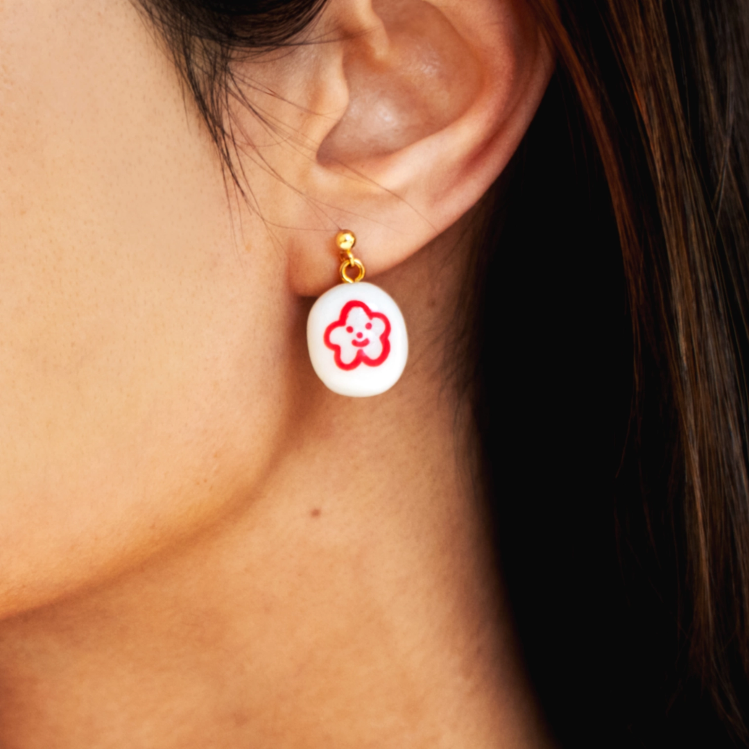 Smiley Flower Earrings