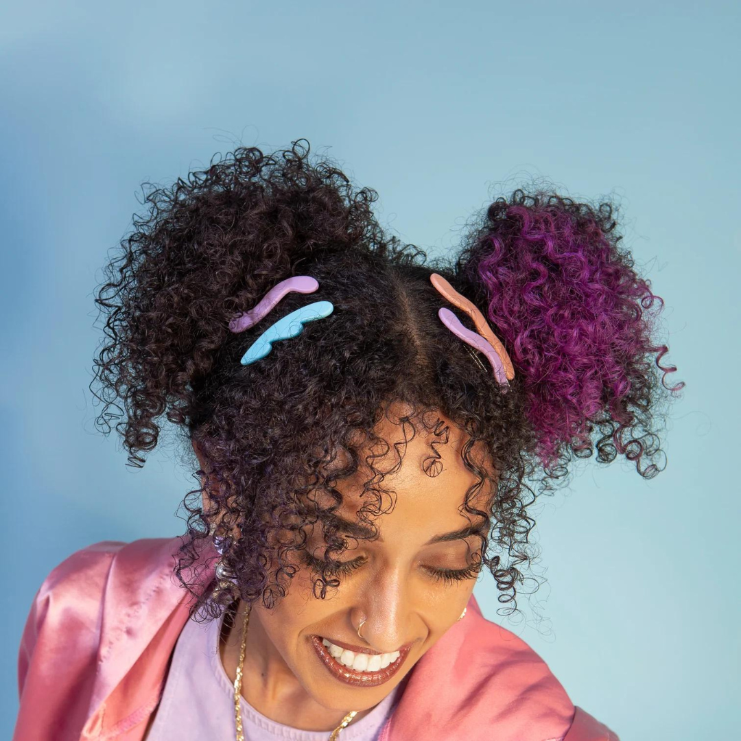 Pastel Mini Waves Barrette Set