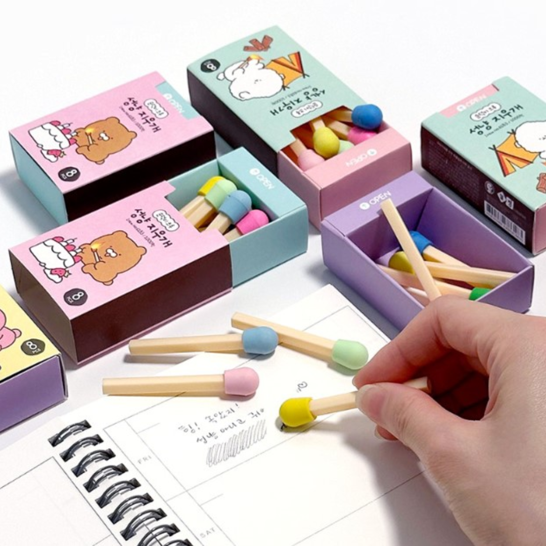 Matchbox Eraser Set