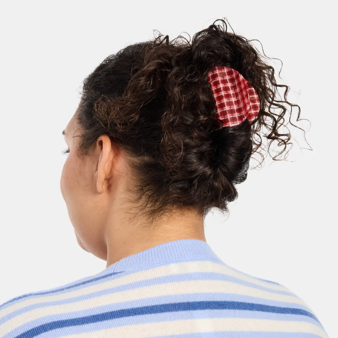 Red Plaid Juno Hair Claw
