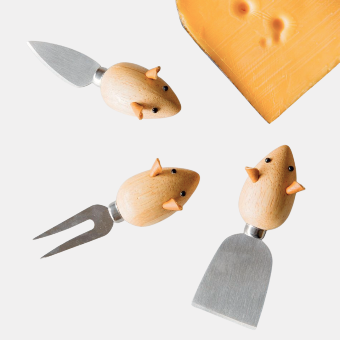 Mice Cheese Knives Set