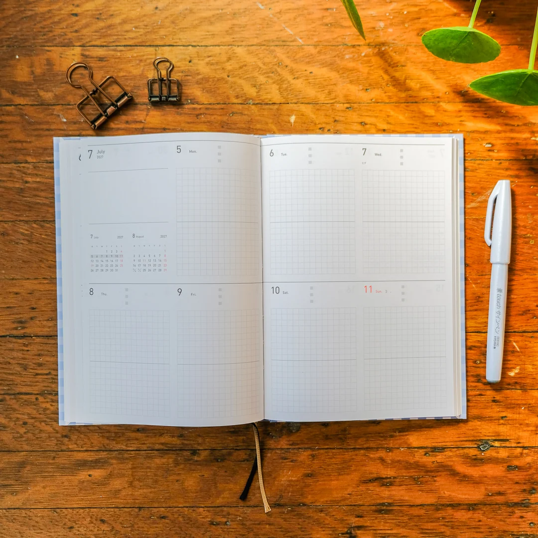 Orange B6 Storage.It 2027 Weekly Schedule