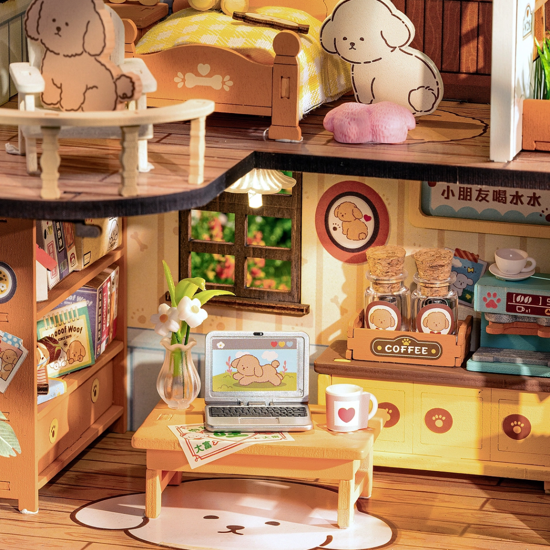 Puppy's Cozy Villa DIY Miniature Kit