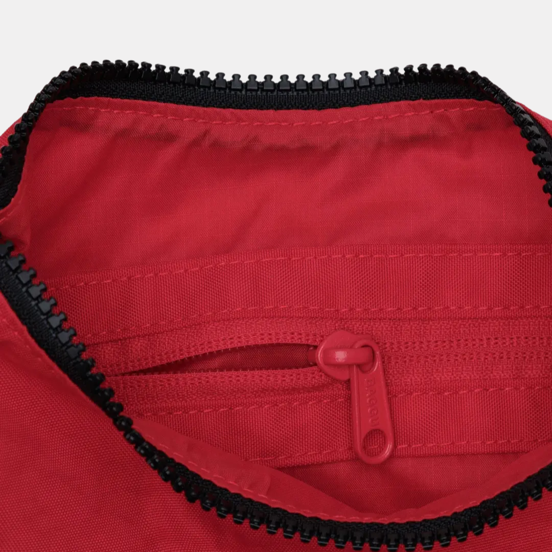 Candy Apple Small Nylon Crescent Bag