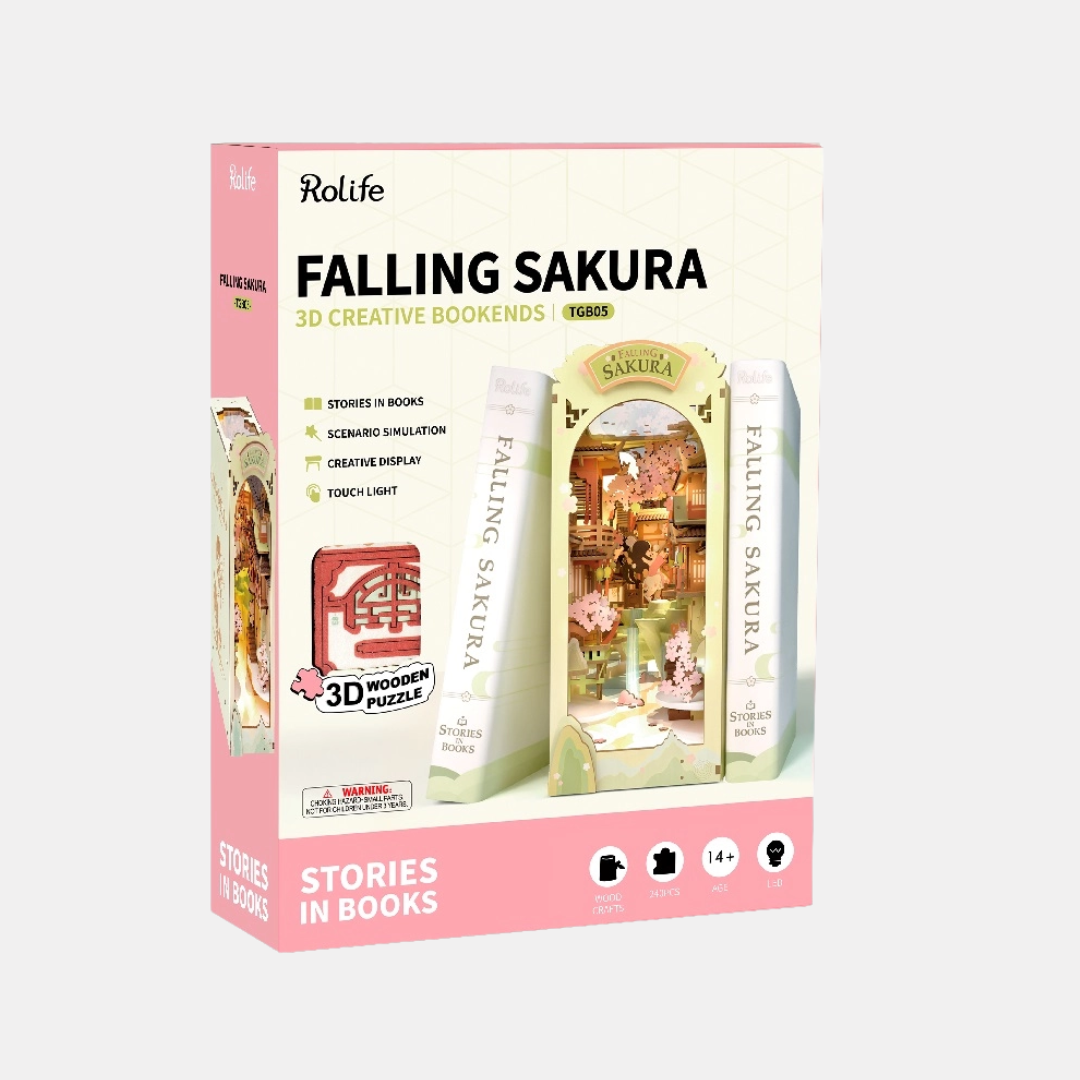 Falling Sakura Book Nook DIY Miniature Kit
