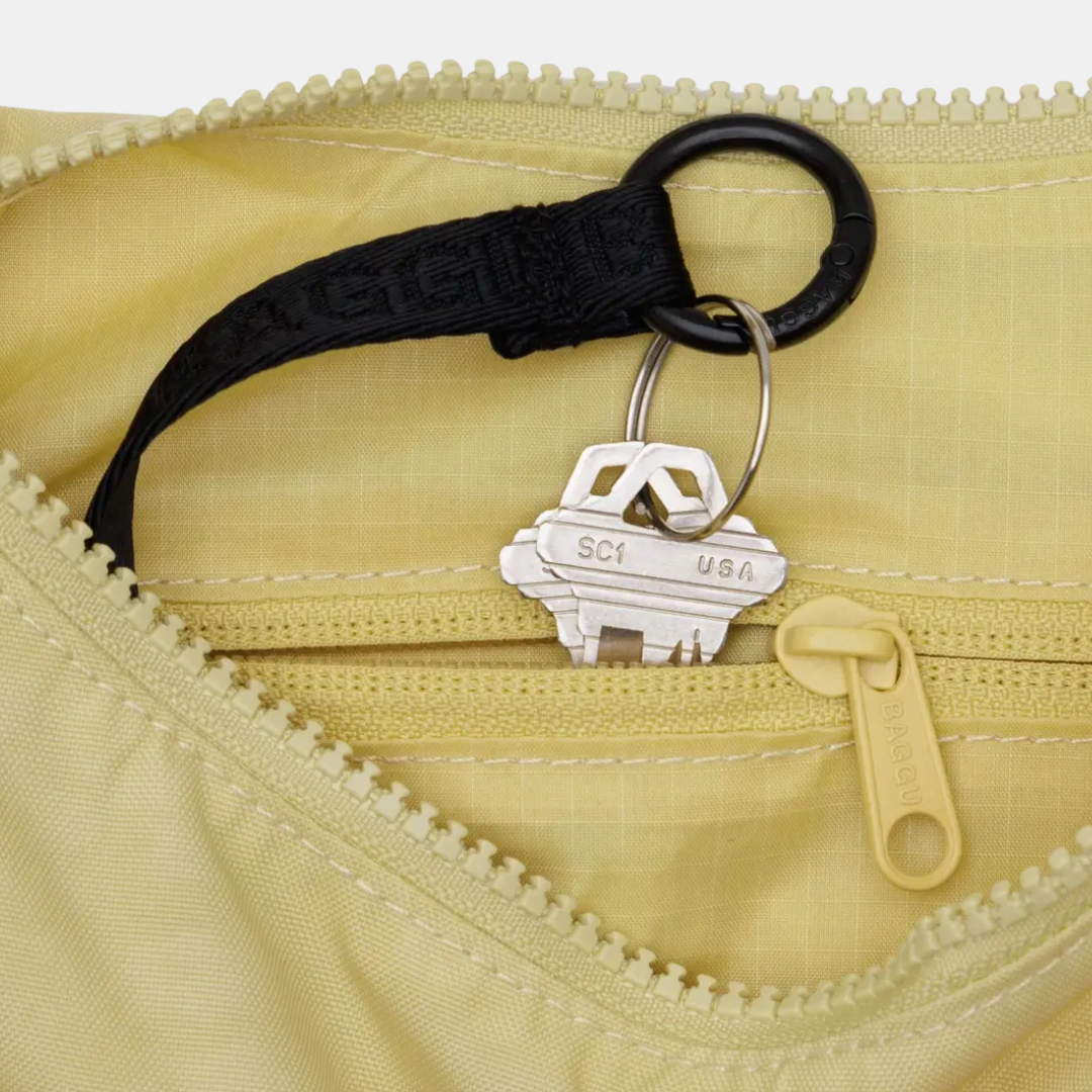 Butter Small Nylon Crescent Bag
